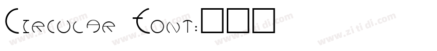 Circular Font字体转换